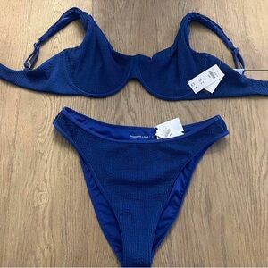 Abercrombie & fitch bathing suit curve love top and bottoms